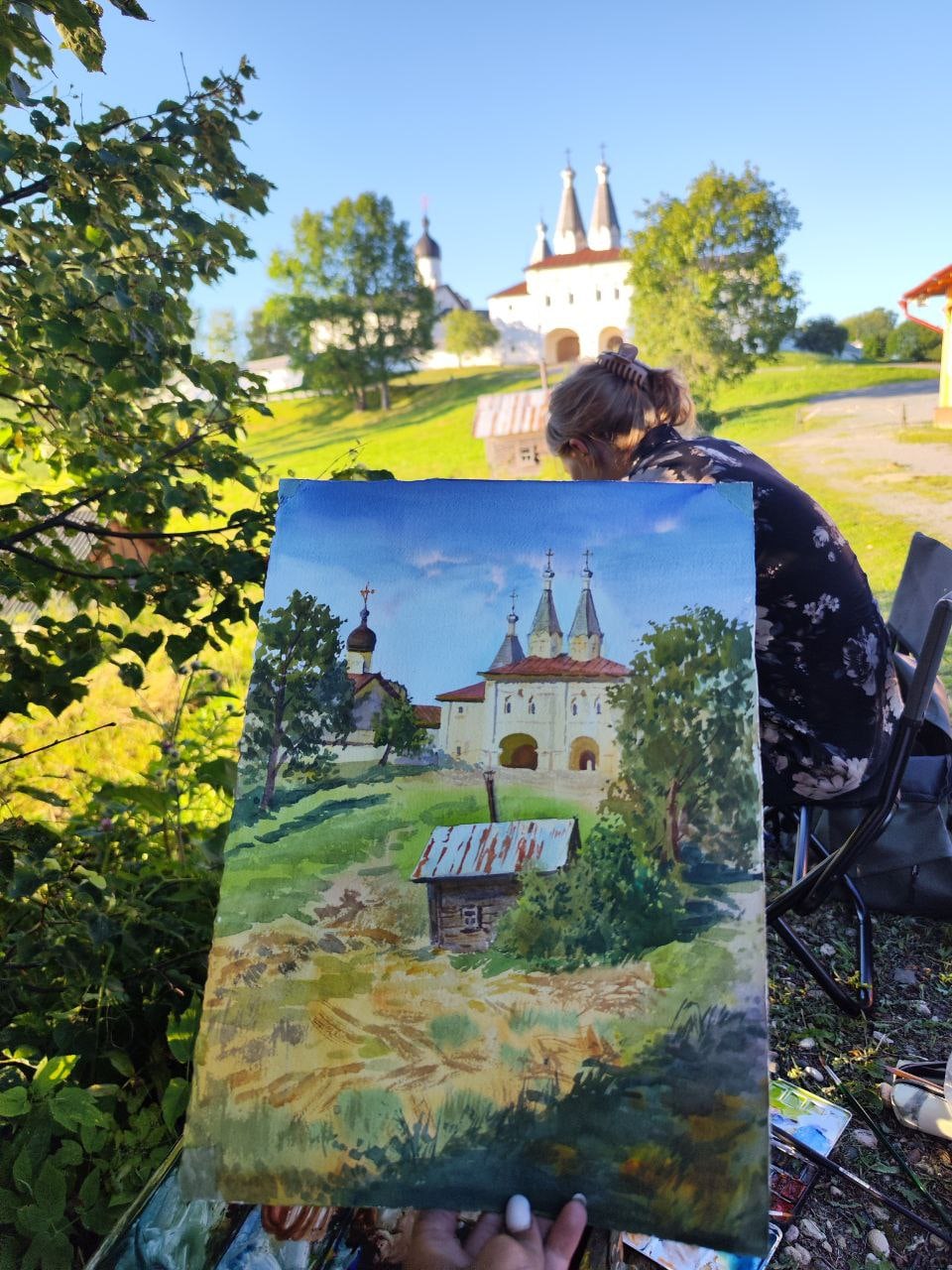 «Ферапонтов монастырь из тени». Ульяна Пестова.