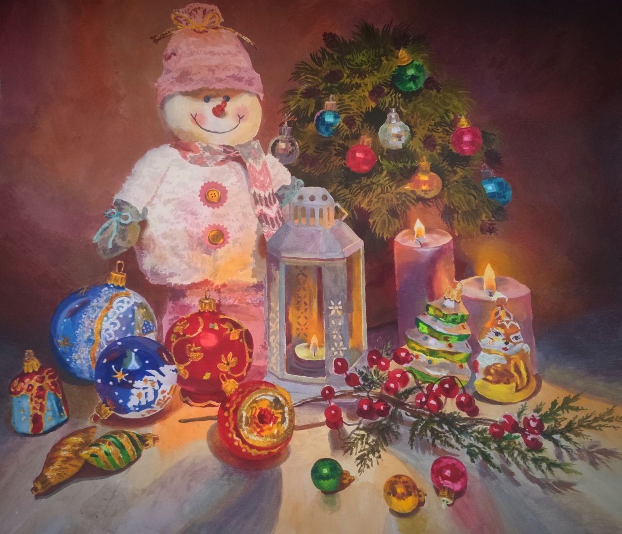 «Новогодние игрушки». Ульяна Пестова.
