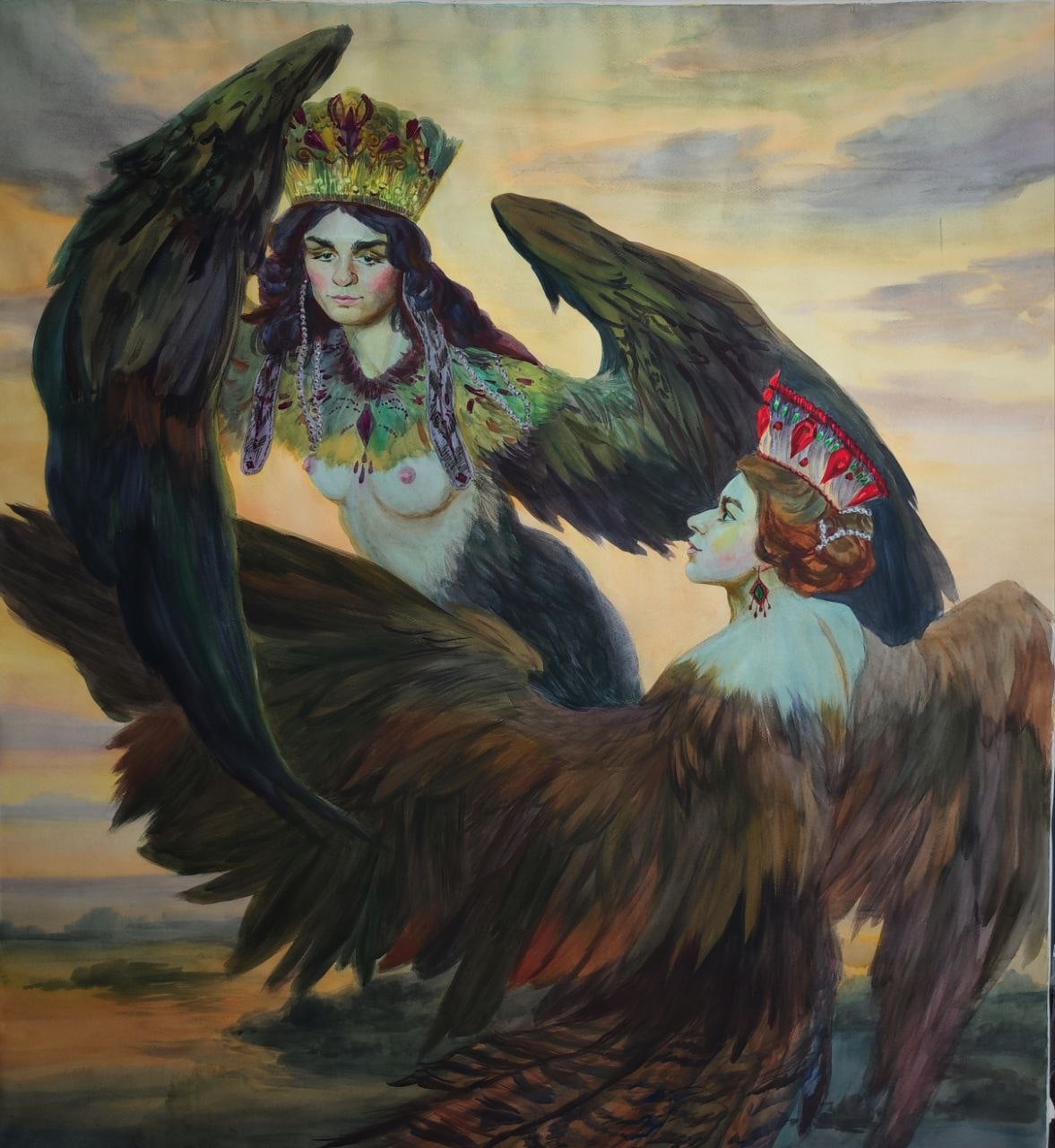 «Сирин и Алконост». Ульяна Пестова.