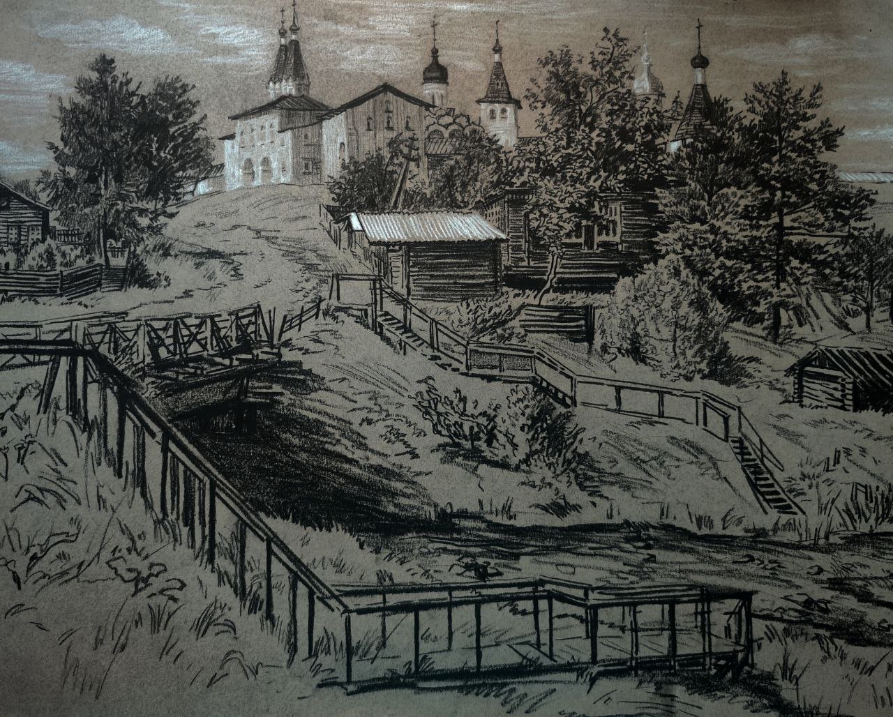 «Монастырский склон». Ульяна Пестова.