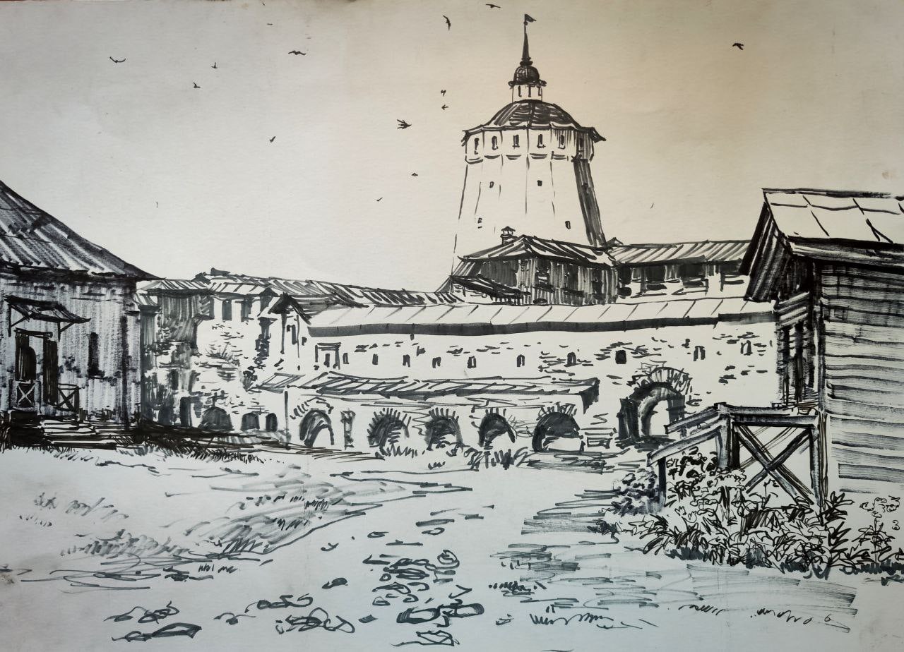 Зарисовки маркером